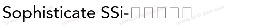 Sophisticate SSi字体转换